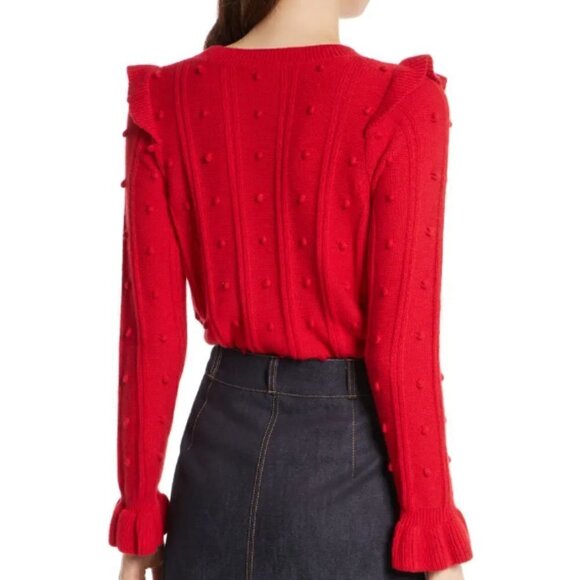 KATE SPADE NEW YORK ruffle yoke sweater Size Small - Picture 6 of 15